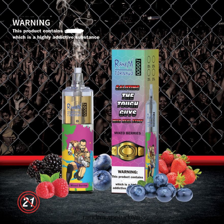8VZRZR106 RandM Tornado 10000 hava akımı kontrolü vape cihazı 1 adet sakızlı damla - RandM Shop Vape