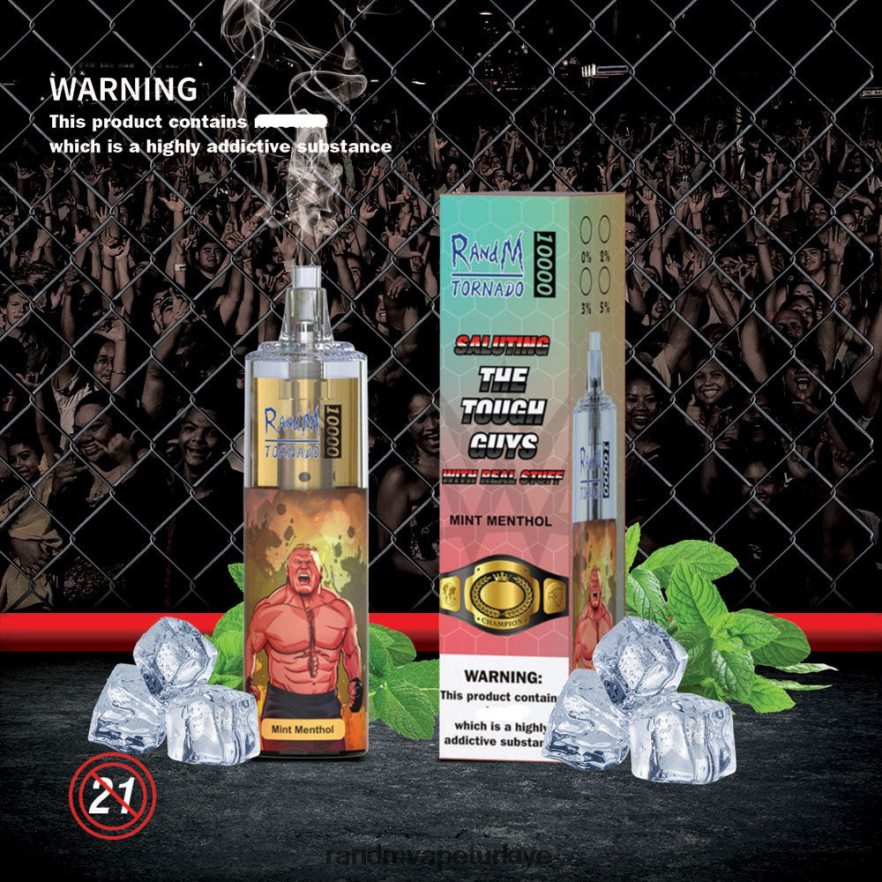 8VZRZR124 RandM Tornado 10000 hava akımı kontrolü vape cihazı 1 adet kiraz buzu - RandM Shop Vape