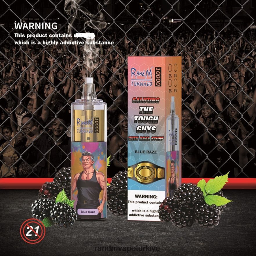8VZRZR124 RandM Tornado 10000 hava akımı kontrolü vape cihazı 1 adet kiraz buzu - RandM Shop Vape