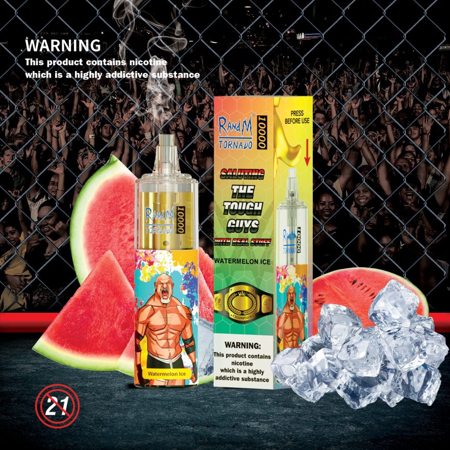 8VZRZR125 RandM Tornado 10000 hava akımı kontrolü vape cihazı 1 adet karpuz buzu - RandM Vape Store