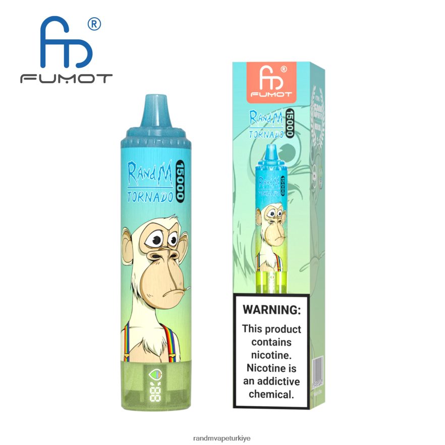 8VZRZR30 Fumot RandM Tornado Pil ve ejuice ekranlı 15000 vape cihazı sürüm 1 pembe limonata - RandM Vape İstanbul