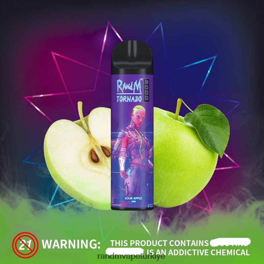8VZRZR239 RandM Tornado 8000 hava akımı kontrolü vape cihazı 1 adet Çilekli Limonata - RandM Tornado Fiyat