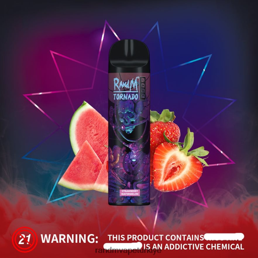 8VZRZR239 RandM Tornado 8000 hava akımı kontrolü vape cihazı 1 adet Çilekli Limonata - RandM Tornado Fiyat