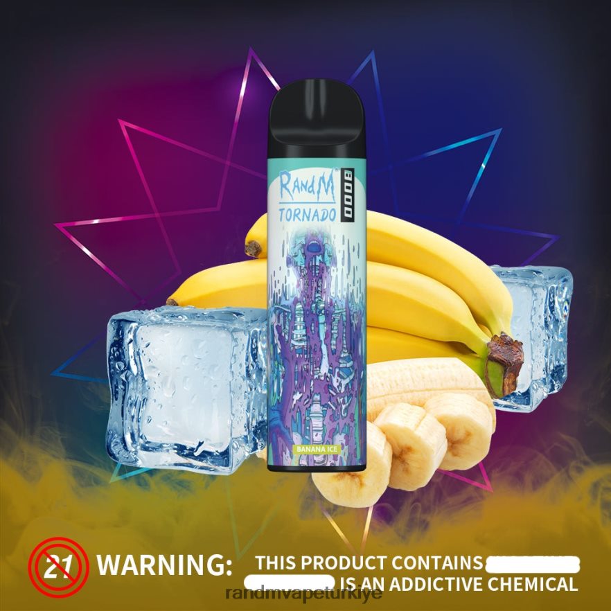 8VZRZR252 RandM Tornado 8000 hava akımı kontrolü vape cihazı 1 adet pina colada - RandM Disposable Vape