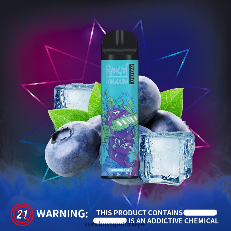 8VZRZR252 RandM Tornado 8000 hava akımı kontrolü vape cihazı 1 adet pina colada - RandM Disposable Vape