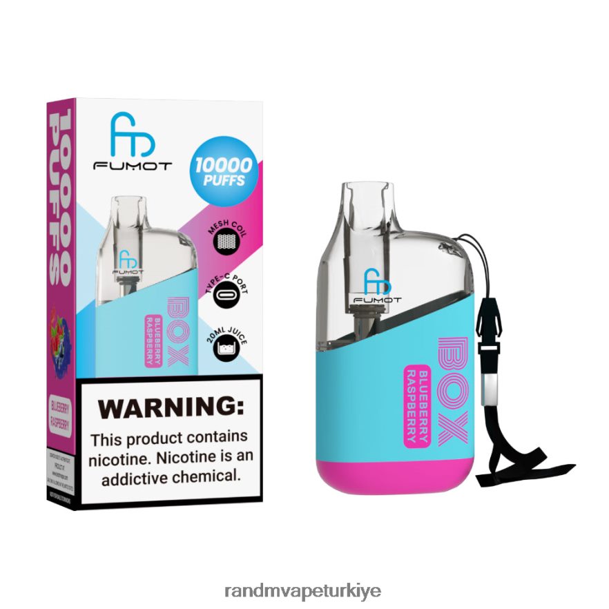 8VZRZR88 Fumot Original RandM Tornado Box 10000 hava akımı kontrolü vape cihazı 1 adet karışık meyveler - RandM Shop Vape