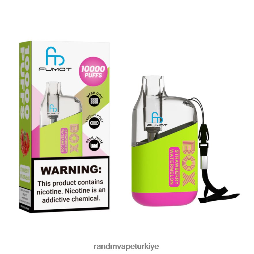 8VZRZR89 Fumot Original RandM Tornado Box 10000 hava akımı kontrolü vape cihazı 1 adet üzüm buzu - RandM Vape Store