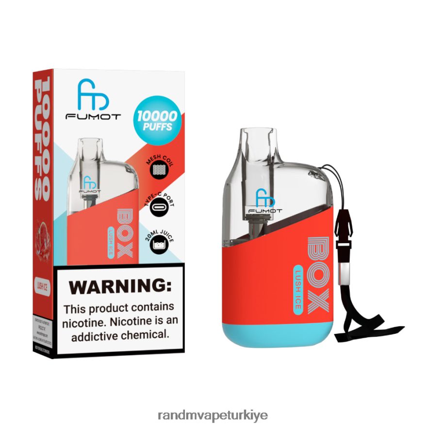 8VZRZR93 Fumot Original RandM Tornado Box 10000 hava akımı kontrolü vape cihazı 1 adet çilek karpuz - RandM Vape İstanbul