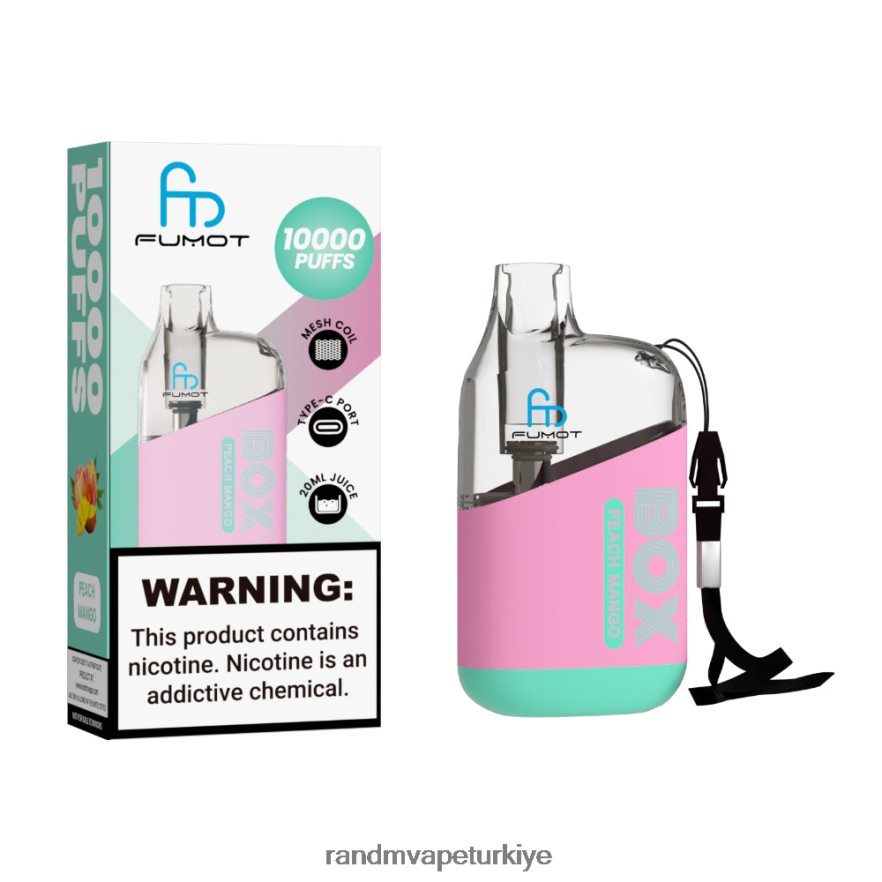 8VZRZR97 Fumot Original RandM Tornado Box 10000 hava akımı kontrolü vape cihazı 1 adet kivi çarkıfelek meyvesi guava - RandM Shop Vape