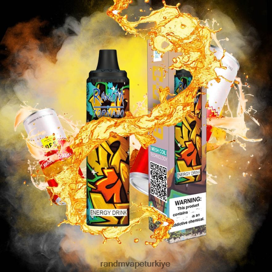 8VZRZR290 RandM Tornado 6000 hava akımı kontrolü vape pod cihazı 1 adet yemyeşil buz - RandM Vape Türkiye