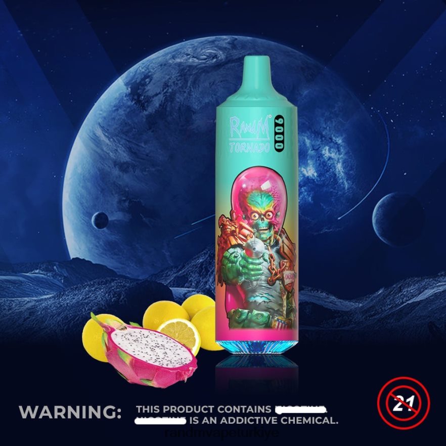 8VZRZR132 RandM Tornado 9000 vape pod cihazı 1 adet versiyon 1 pembe limonata - RandM Vape Review