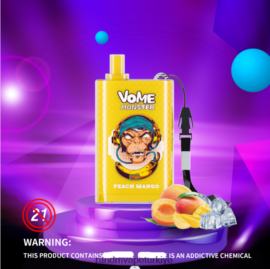 8VZRZR278 RandM Vome Monster 10000 hava akımı kontrolü vape pod cihazı 1 adet karışık meyveler - RandM Vape Store