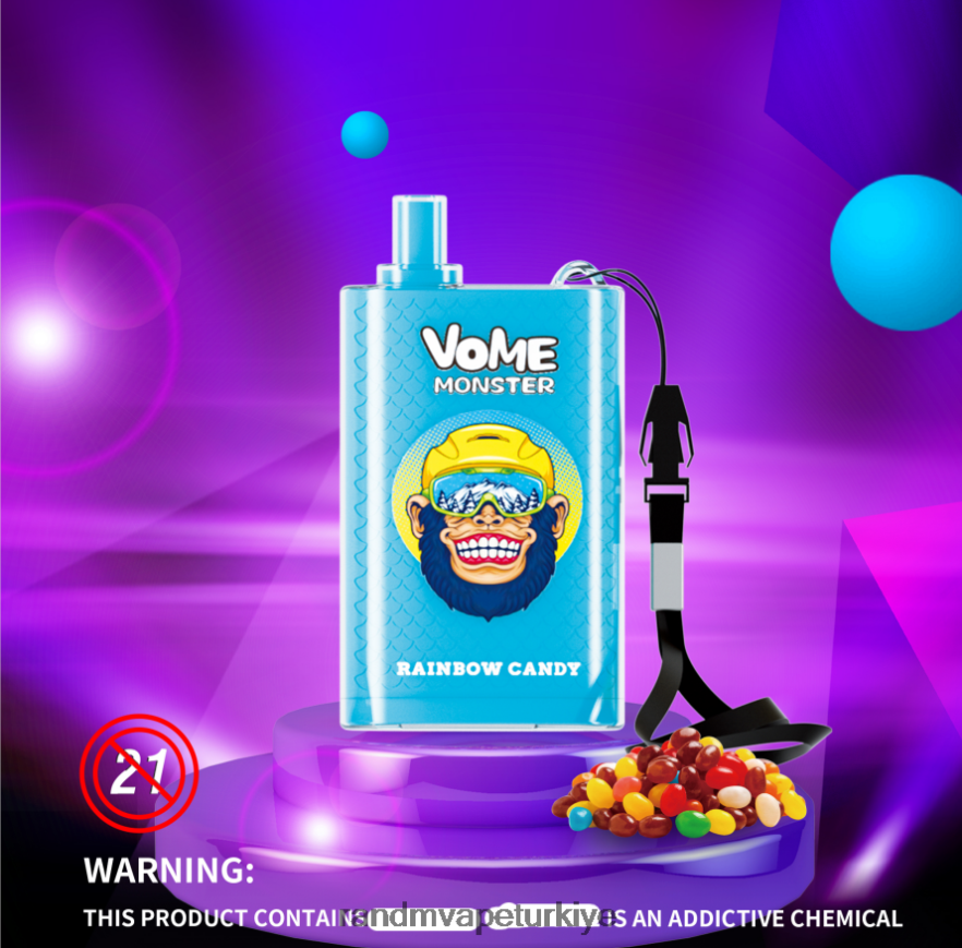 8VZRZR278 RandM Vome Monster 10000 hava akımı kontrolü vape pod cihazı 1 adet karışık meyveler - RandM Vape Store