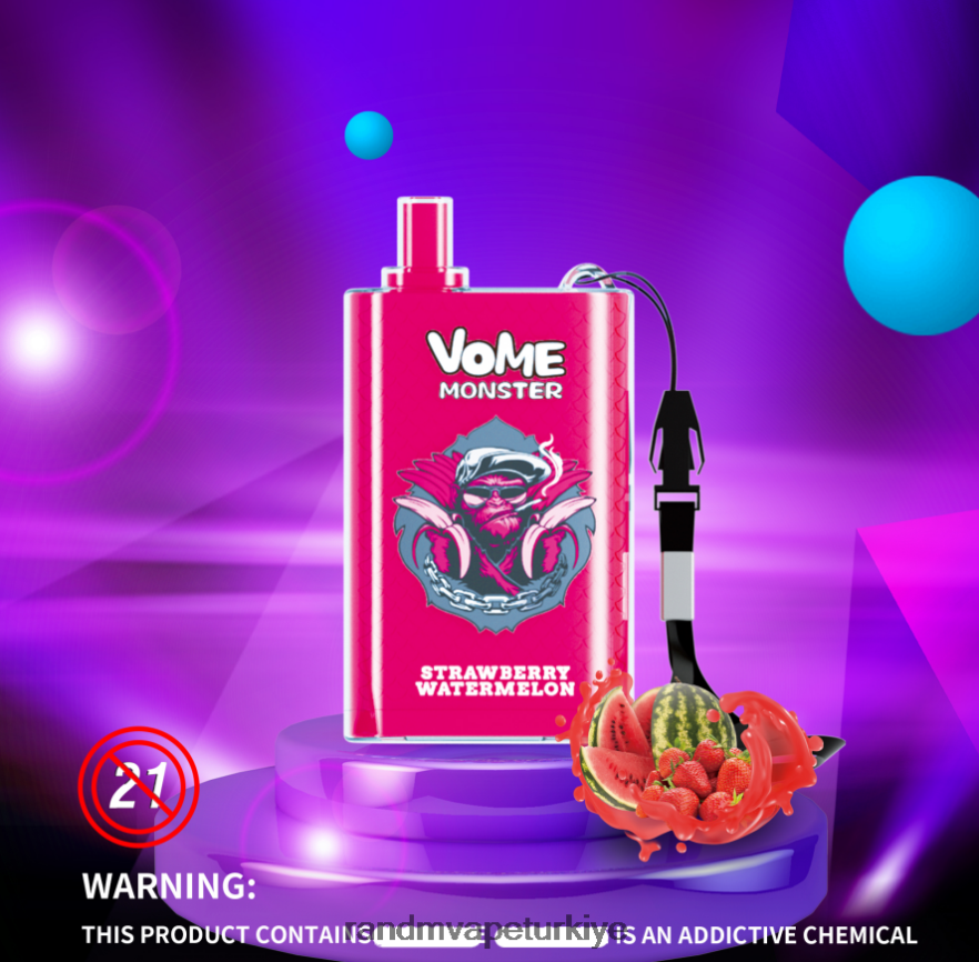 8VZRZR278 RandM Vome Monster 10000 hava akımı kontrolü vape pod cihazı 1 adet karışık meyveler - RandM Vape Store